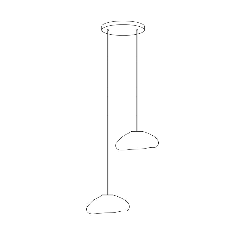 FENWICK VINTAGE GLASS ORB HANGING LAMP