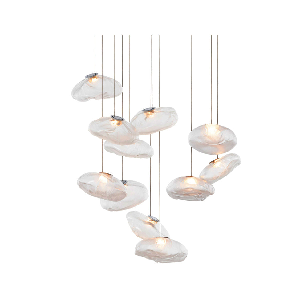 FENWICK VINTAGE GLASS ORB HANGING LAMP