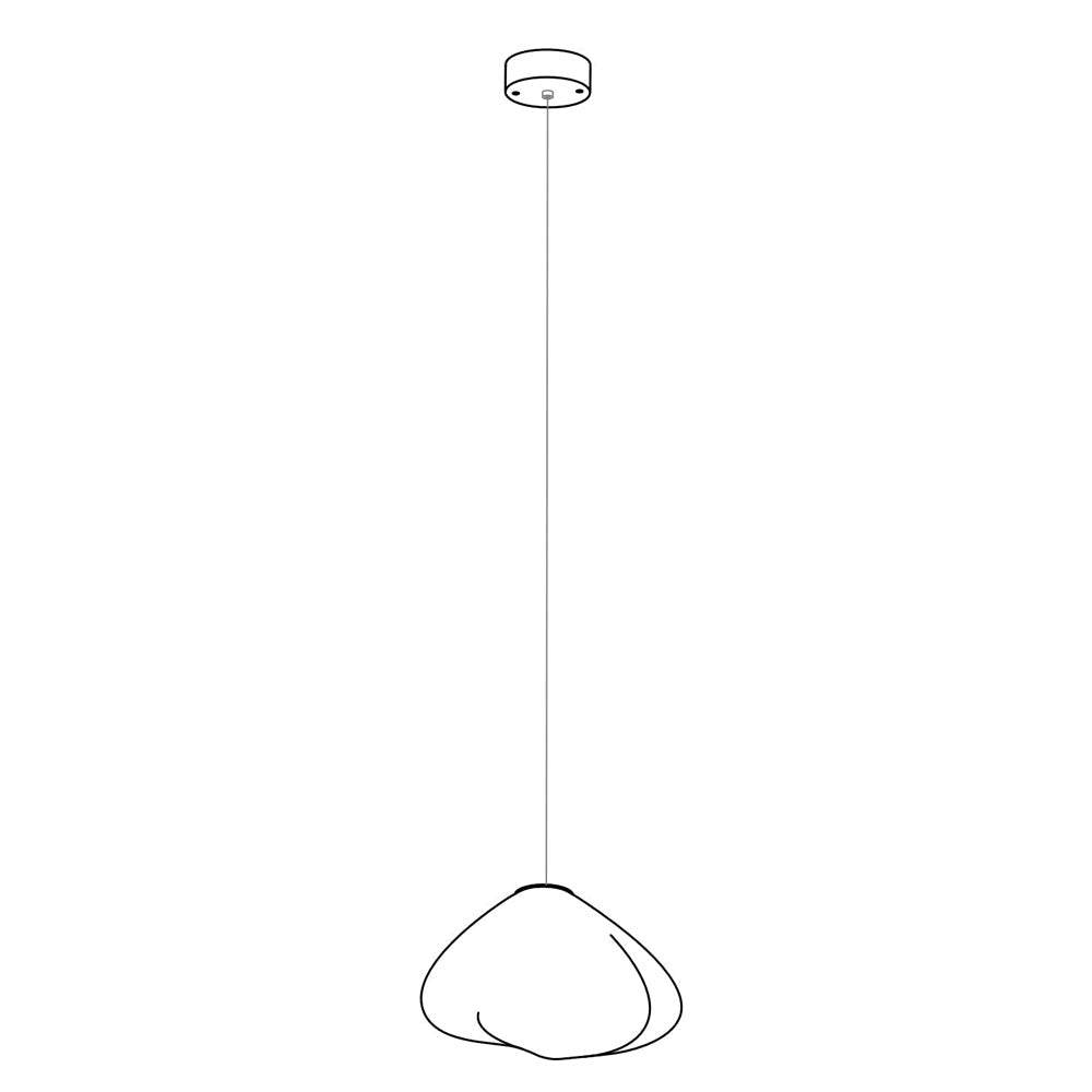 FENWICK VINTAGE GLASS ORB HANGING LAMP
