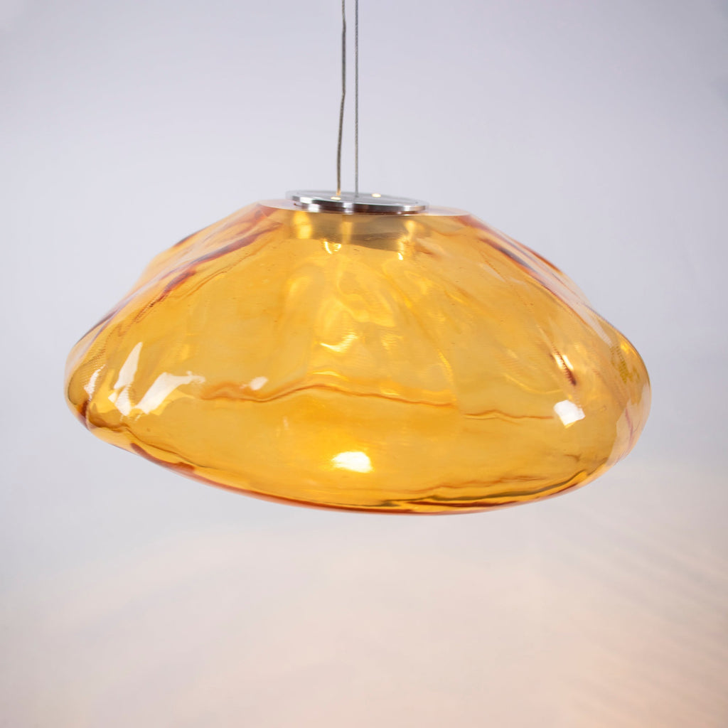 FENWICK VINTAGE GLASS ORB HANGING LAMP