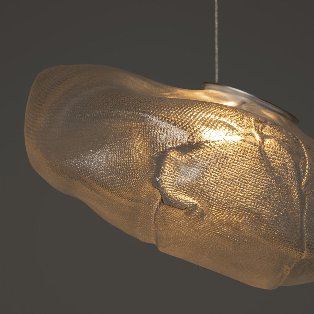 FENWICK VINTAGE GLASS ORB HANGING LAMP