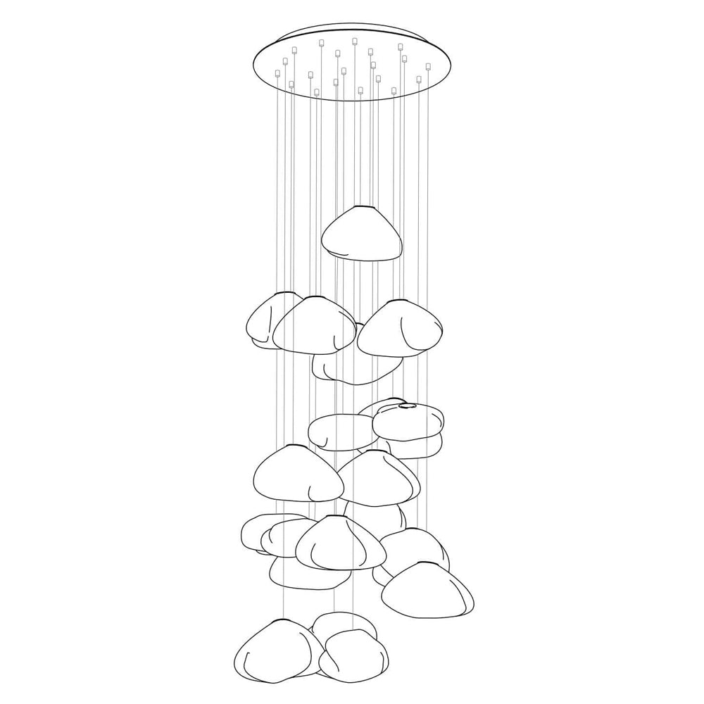 FENWICK VINTAGE GLASS ORB HANGING LAMP