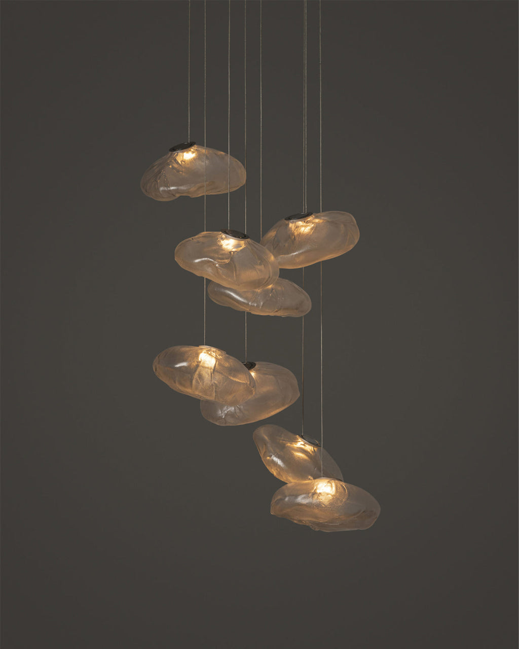 FENWICK VINTAGE GLASS ORB HANGING LAMP