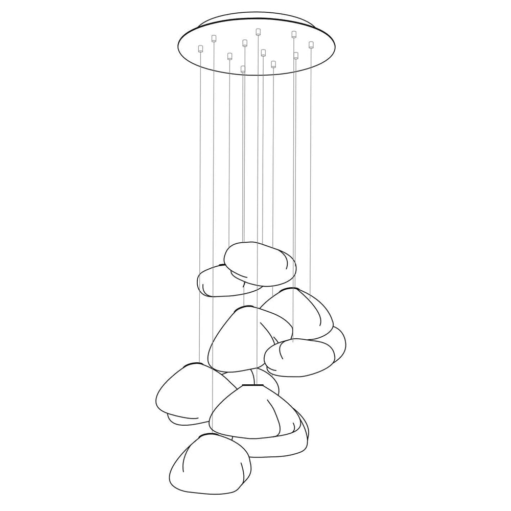 FENWICK VINTAGE GLASS ORB HANGING LAMP
