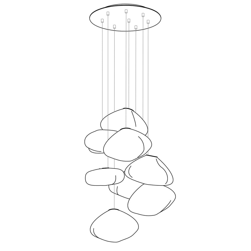 FENWICK VINTAGE GLASS ORB HANGING LAMP