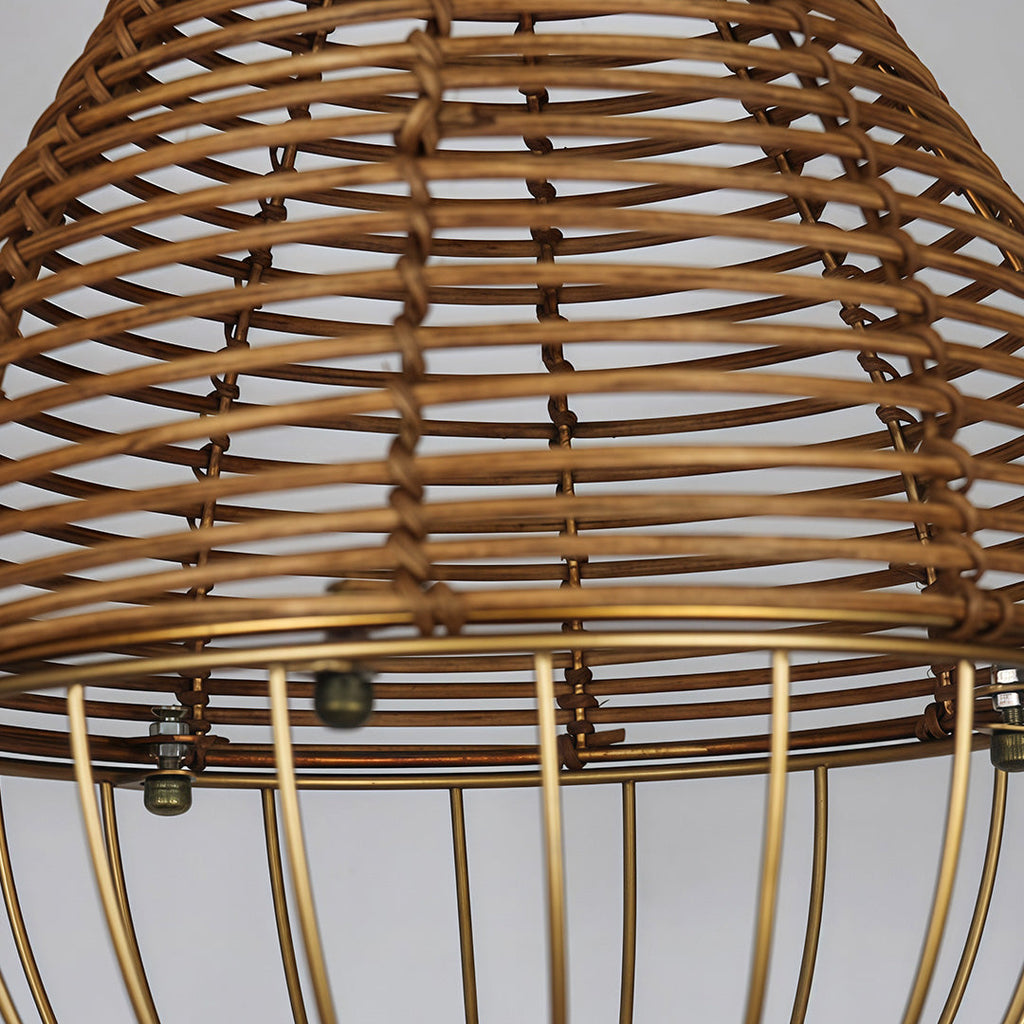 WINTHORPE WOVEN RATTAN CEILING LANTERN