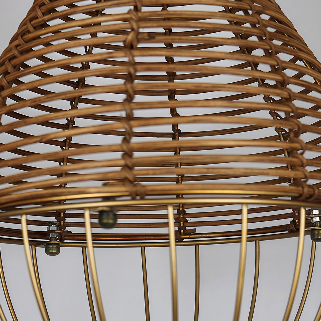 WINTHORPE WOVEN RATTAN CEILING LANTERN