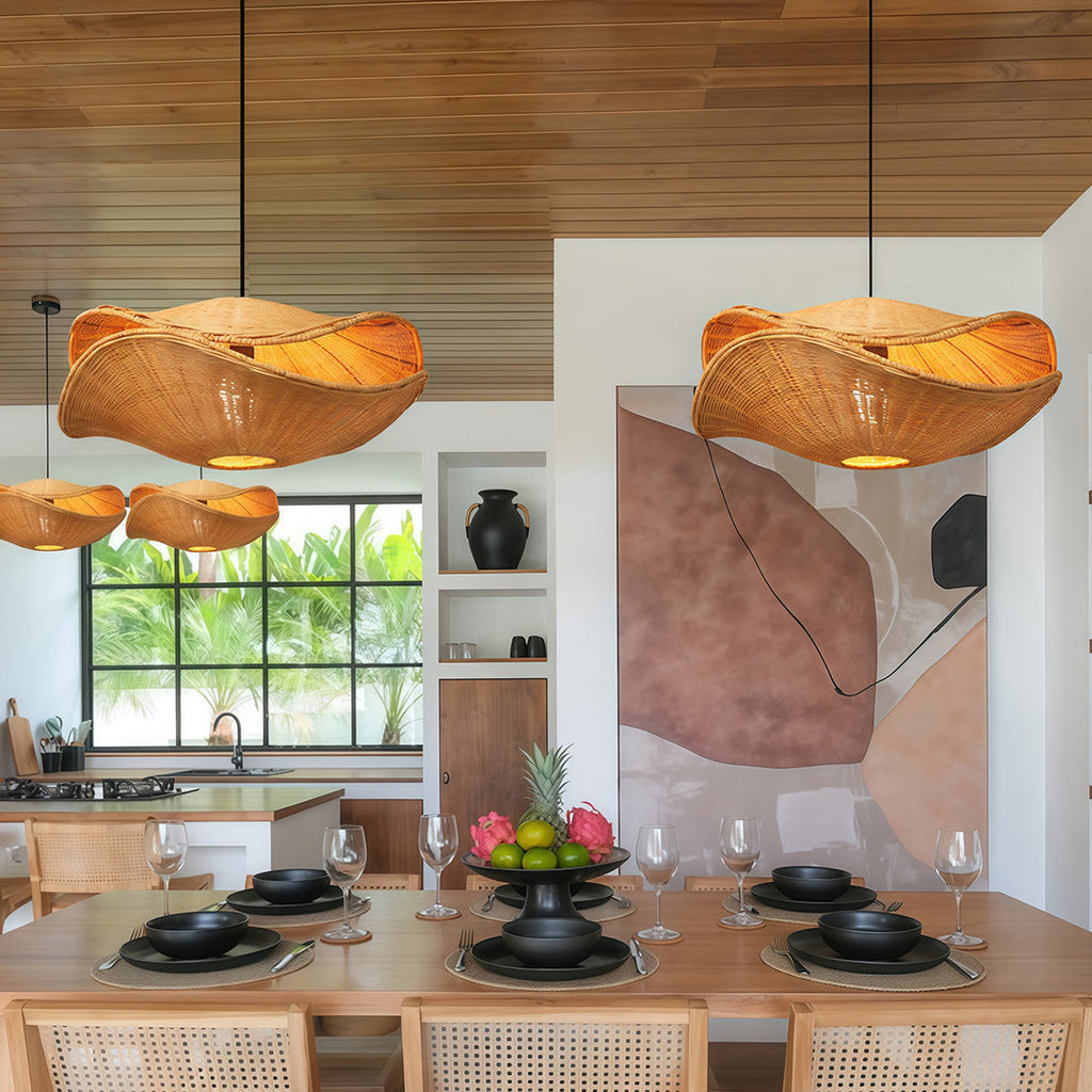 CHISWICK RATTAN INTERLUDE PENDANT LAMP