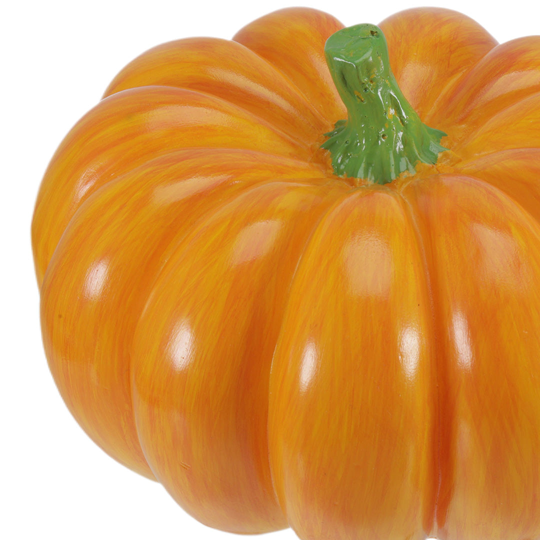 WINTERBOURNE GLOWING PUMPKIN RESIN LANTERN