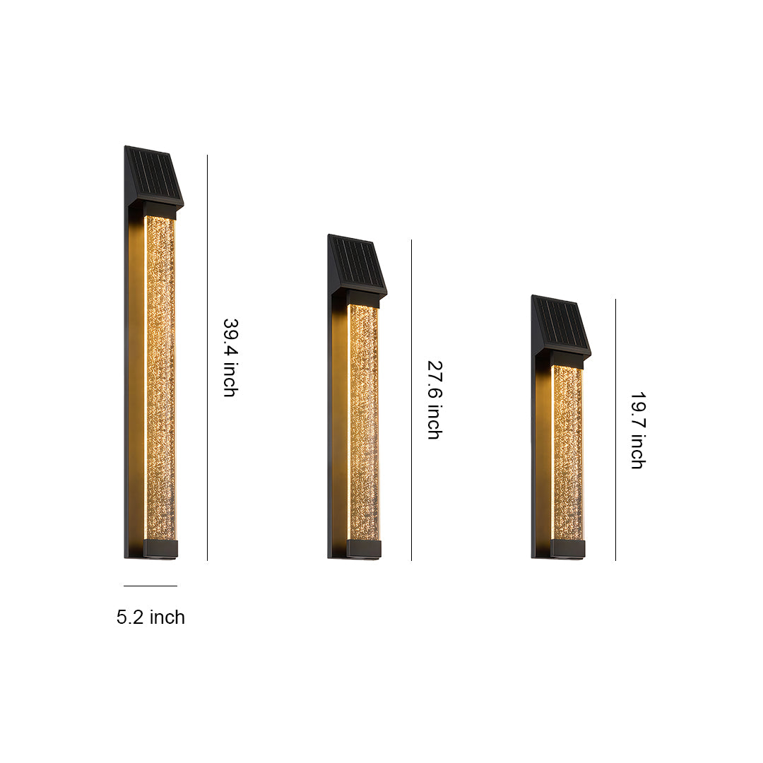 RAVENHURST SOLAR-POWERED OUTDOOR WALL LIGHT
