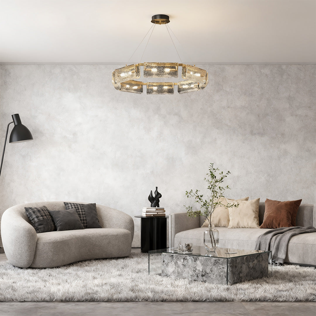 WINTHROP RECTANGULAR GLASS CEILING LANTERN IN BRASS