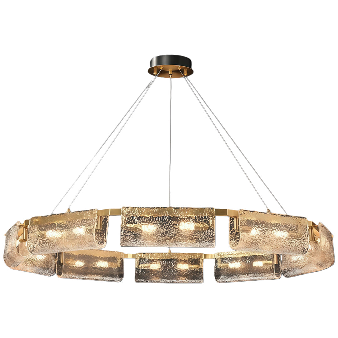 WINTHROP RECTANGULAR GLASS CEILING LANTERN IN BRASS
