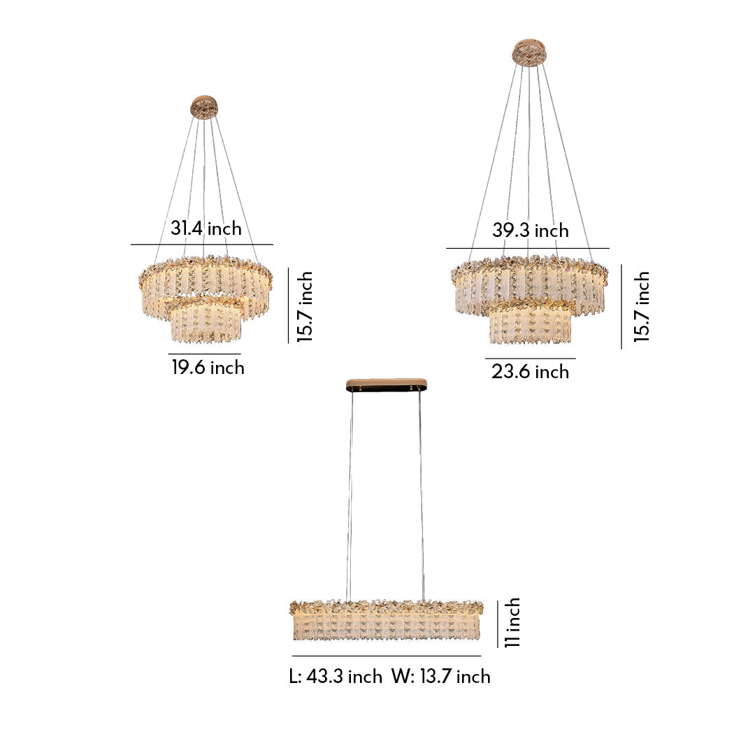 CARLETON CRYSTAL SPHERE CEILING LUMINAIRE
