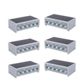 RAVENSCROFT SOLAR STEP LIGHTING LANTERNS, WEATHER-RESISTANT MODERN DESIGN