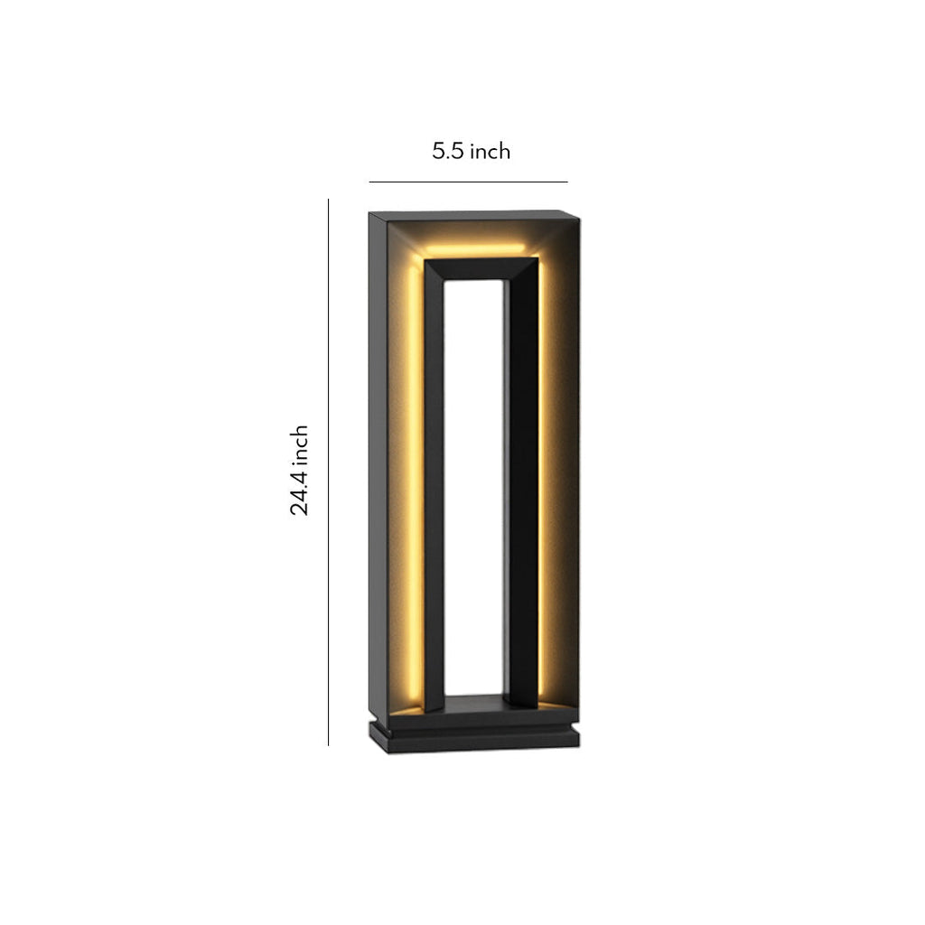 WINTHROP SQUARE LED GARDEN PILLAR LIGHT