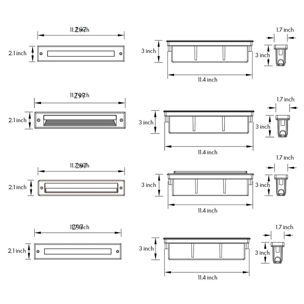 WINTHORPE SLIMLINE LED STEP GLOW LIGHTS