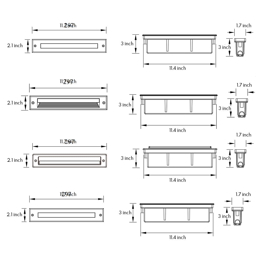 WINTHORPE SLIMLINE LED STEP GLOW LIGHTS