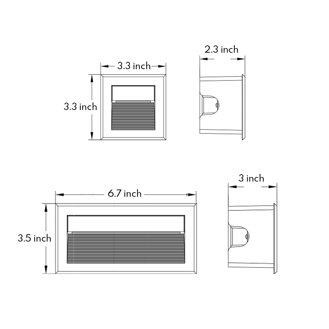 WINDSOR SQUARE OUTDOOR STEP ILLUMINATORS