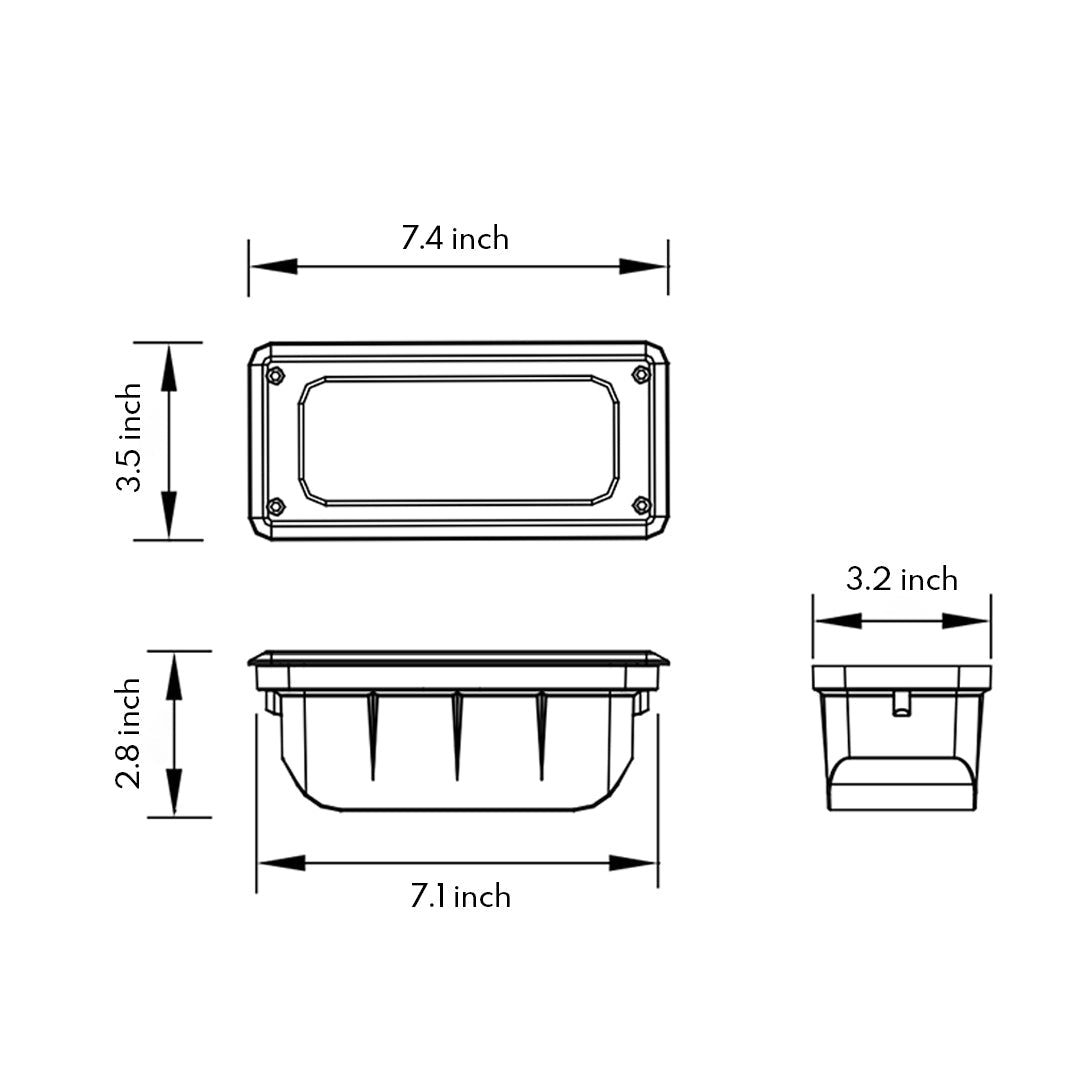 FENWICK GLOW RECESSED OUTDOOR STEP LIGHTING