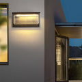 WINTHORPE RECTANGULAR STRIPE ACRYLIC SOLAR WALL LANTERN