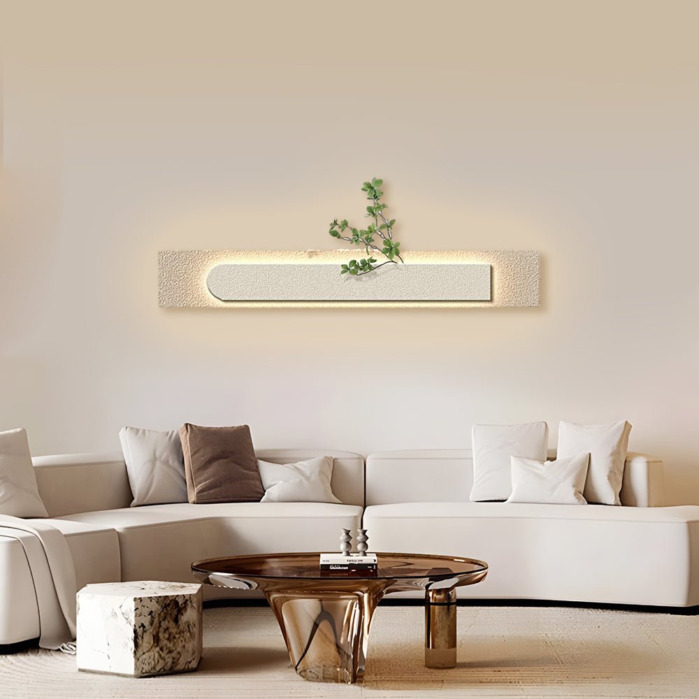 HALIFAX SANDSTONE RECTANGULAR LED ARTISAN WALL LAMP