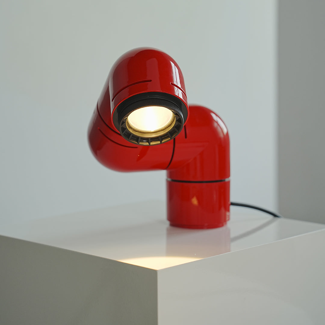 WINTHROP INDUSTRIAL PIPE ROTATING TABLE LAMP