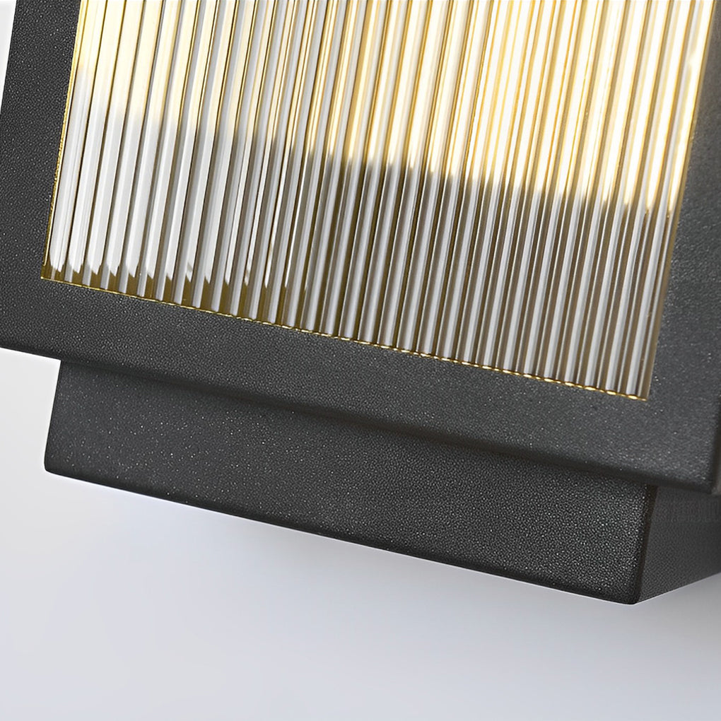 CHESTERFIELD RECTANGULAR WATERPROOF LED OUTDOOR WALL SCONCE