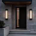 WINTHORPE REEDED GLASS RECTANGLE OUTDOOR LED WALL LANTERN