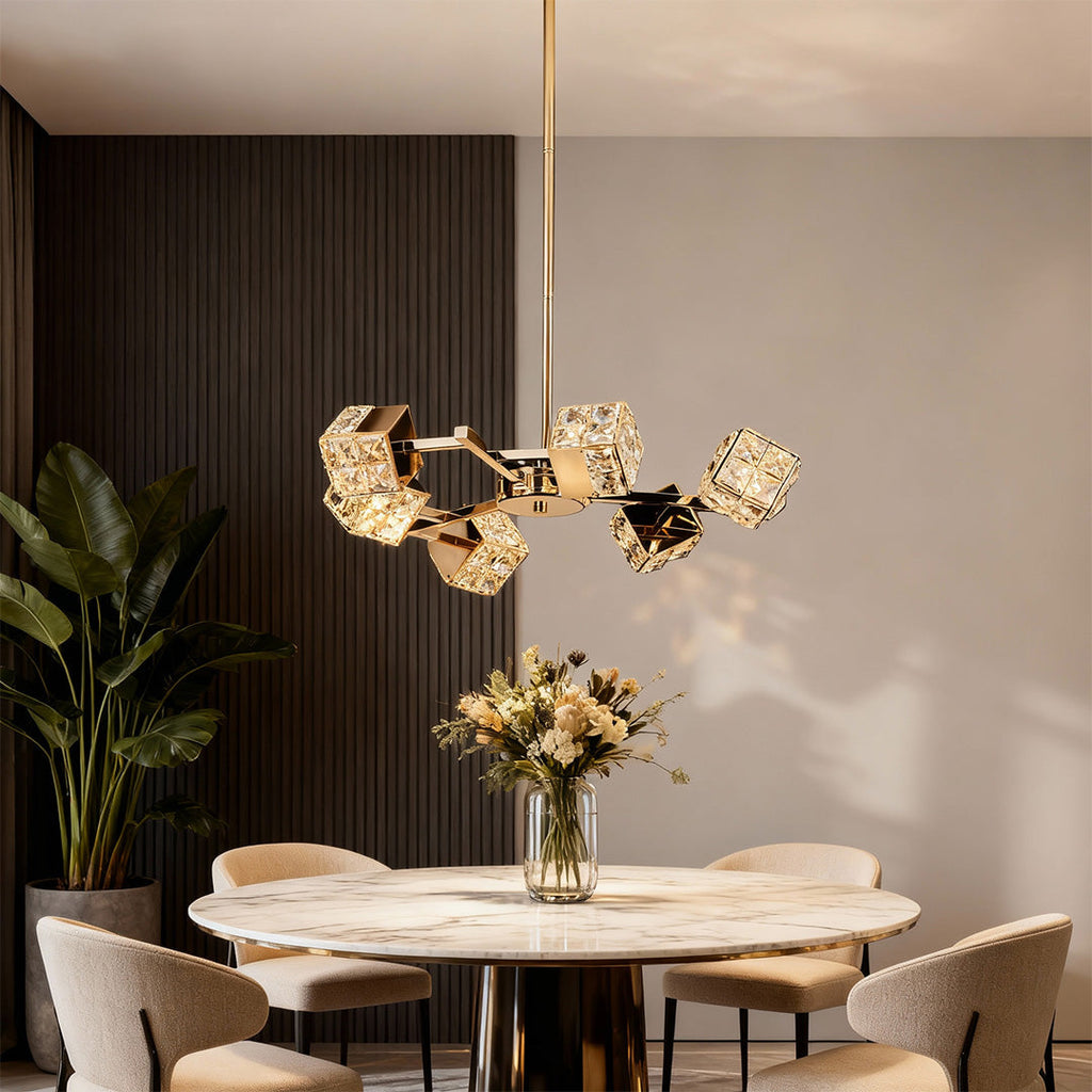 WINTHORPE CRYSTAL CUBE CEILING LANTERN