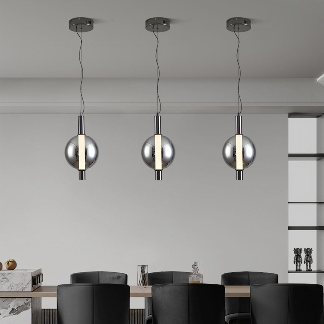 WINTERBOURNE SILVER RAY LED PENDANT LIGHT