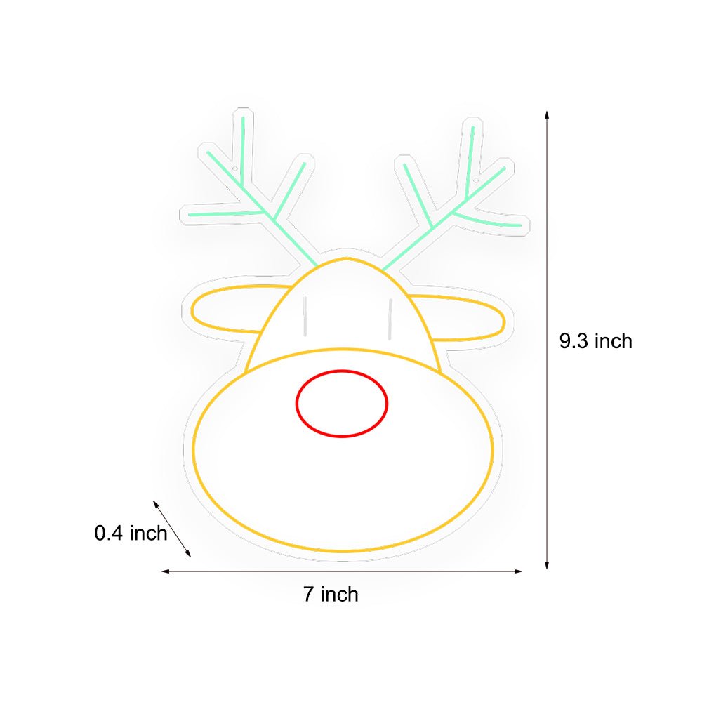 FENWICK RADIANT REINDEER ANTLER NEON DISPLAY WITH DIMMER CONTROL