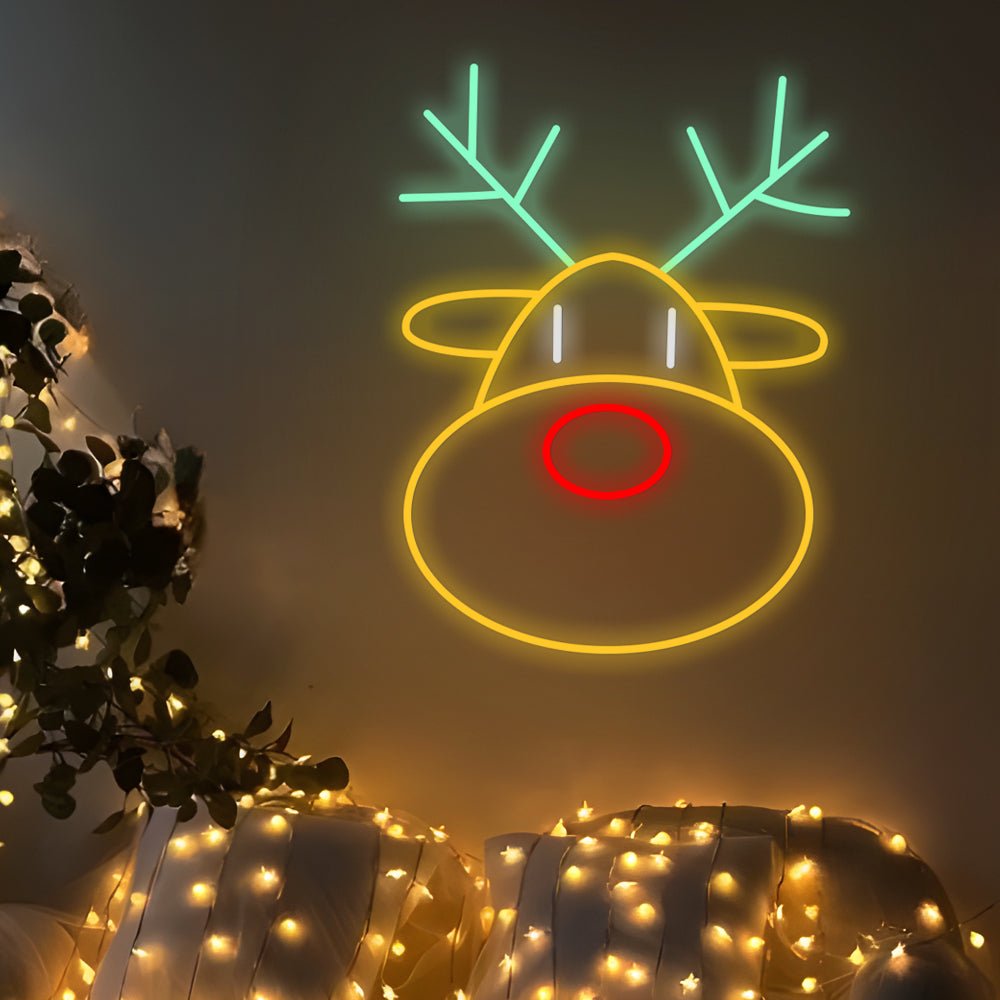 FENWICK RADIANT REINDEER ANTLER NEON DISPLAY WITH DIMMER CONTROL