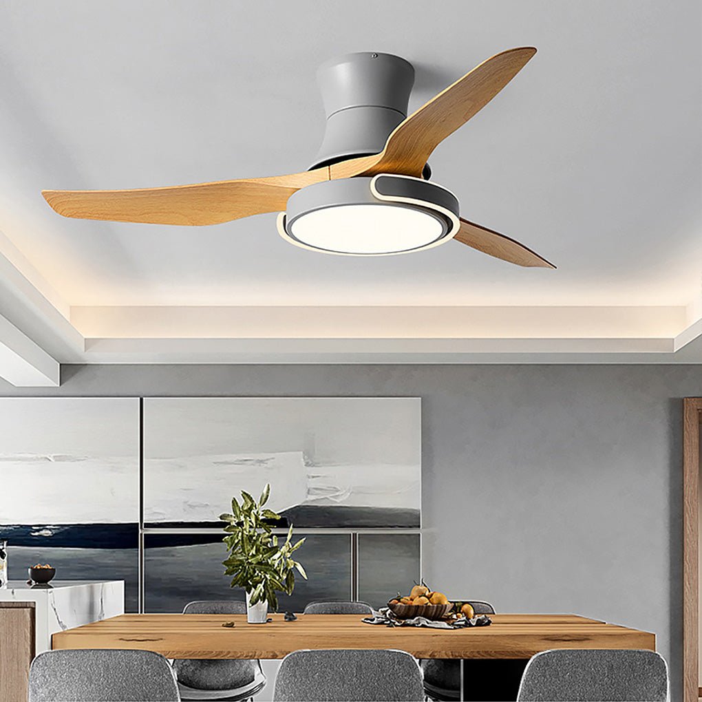 WINTHROP VARIABLE DIMMER CEILING FAN LIGHT WITH REMOTE CONTROL AND REVERSIBLE FUNCTION