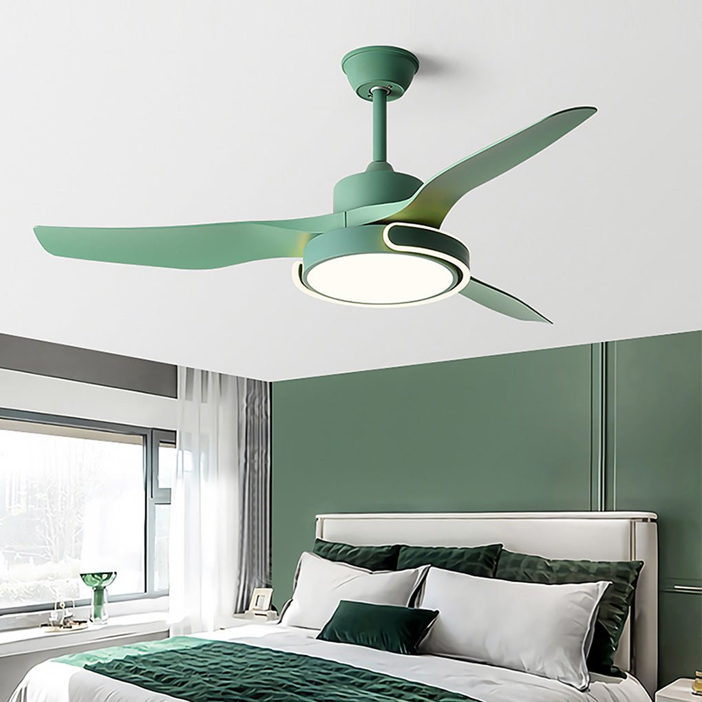 WINTHROP VARIABLE DIMMER CEILING FAN LIGHT WITH REMOTE CONTROL AND REVERSIBLE FUNCTION