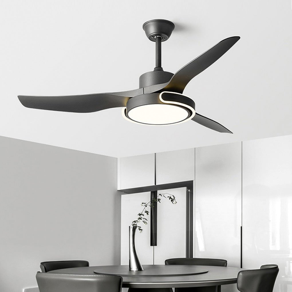 WINTHROP VARIABLE DIMMER CEILING FAN LIGHT WITH REMOTE CONTROL AND REVERSIBLE FUNCTION