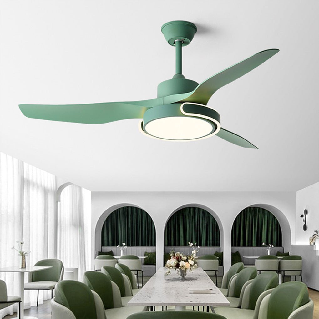 WINTHROP VARIABLE DIMMER CEILING FAN LIGHT WITH REMOTE CONTROL AND REVERSIBLE FUNCTION