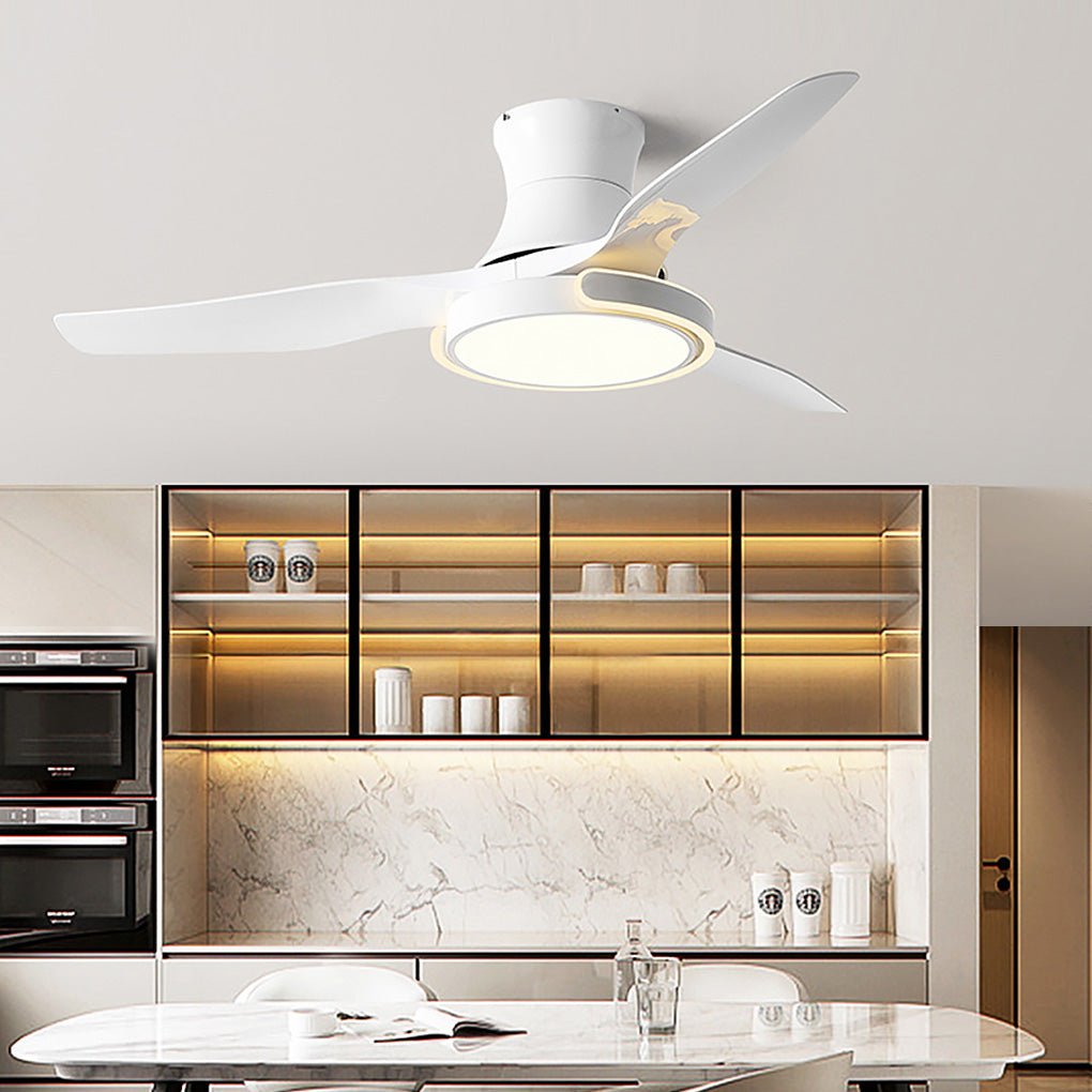 WINTHROP VARIABLE DIMMER CEILING FAN LIGHT WITH REMOTE CONTROL AND REVERSIBLE FUNCTION