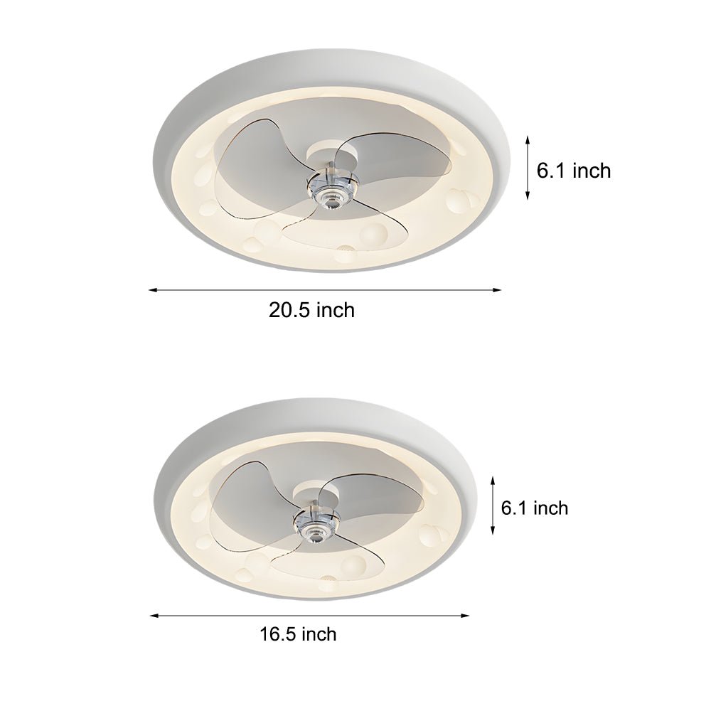 WHITBY TRIO-BLADE REMOTE-OPERATED LED CEILING LIGHT