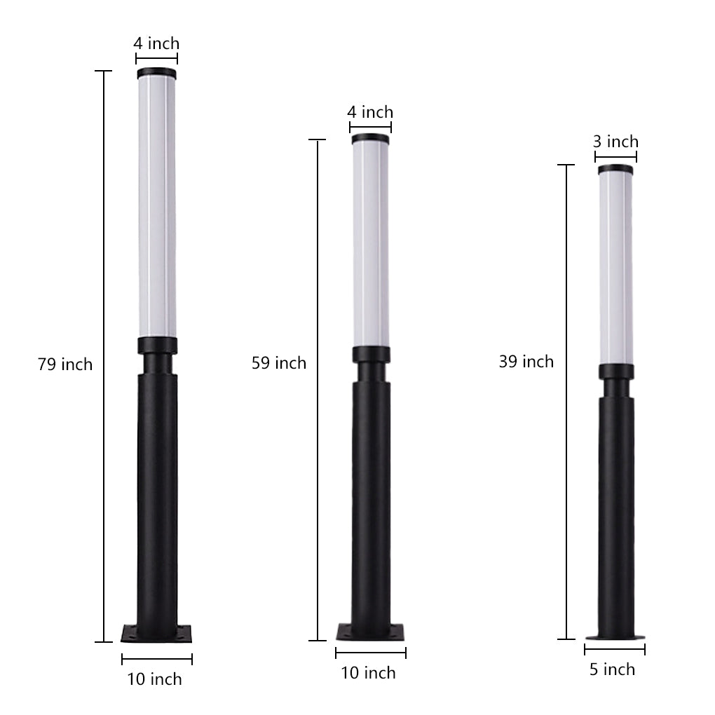 WINDSOR GLOW LED PATHWAY BOLLARD LIGHTS - Waterproof Modern Outdoor Illumination