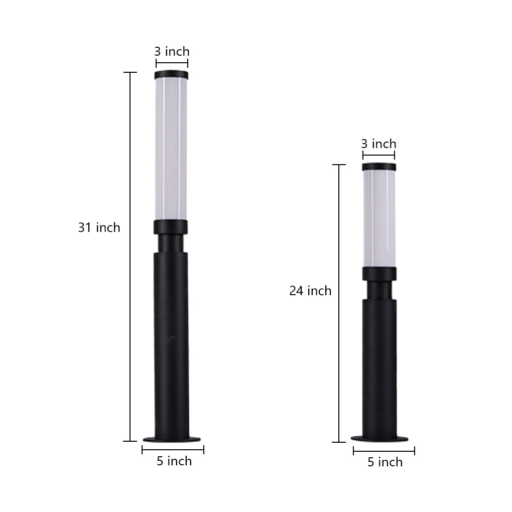 WINDSOR GLOW LED PATHWAY BOLLARD LIGHTS - Waterproof Modern Outdoor Illumination