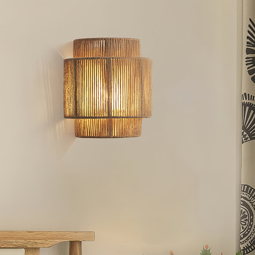 FENWICK NATURAL FIBER WALL LANTERN