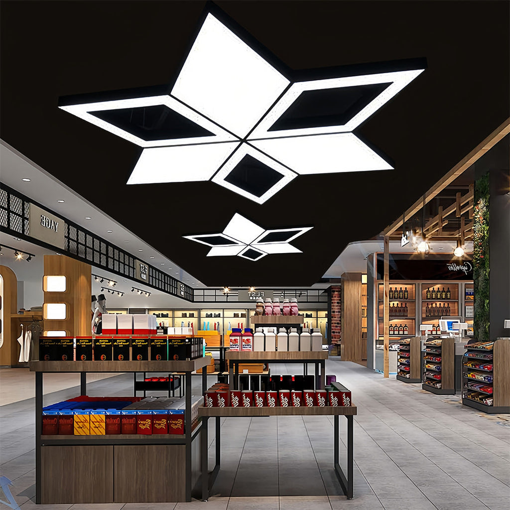 RAVENSCROFT DIAMOND-INSPIRED LED CEILING LANTERN