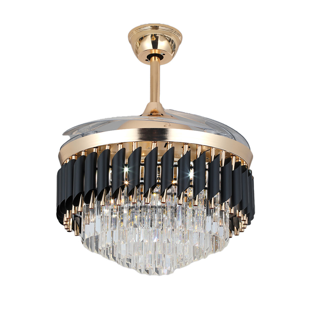 RAVENHURST LUXURY CEILING FAN WITH ILLUMINATION AND TRANSLUCENT BLADES"  
2. "DARTMOOR BLACK CEILING FAN WITH LIGHT AND TRANSPARENT PC BLADES"  
3. "WINSLEIGH TRANSPARENT BLADE CEILING FAN WITH INTEGRATED LIGHTING"  
4. "ASHFORD BLACK CEILING FAN WITH ILL