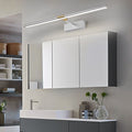 WINDSOR RETRACTABLE ILLUMINATED VANITY SCONCE WITH FLEXIBLE ARM AND SATIN COATING