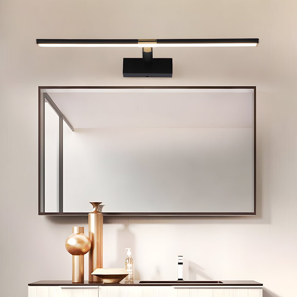 WINDSOR RETRACTABLE ILLUMINATED VANITY SCONCE WITH FLEXIBLE ARM AND SATIN COATING