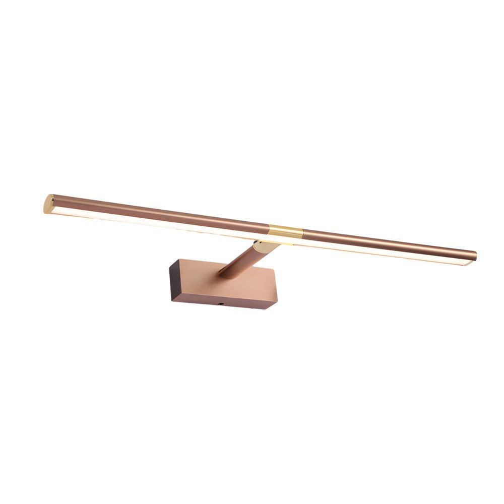 WINDSOR RETRACTABLE LED BATHROOM ILLUMINATOR WITH CUSTOMIZABLE ROD AND SATIN SURFACE