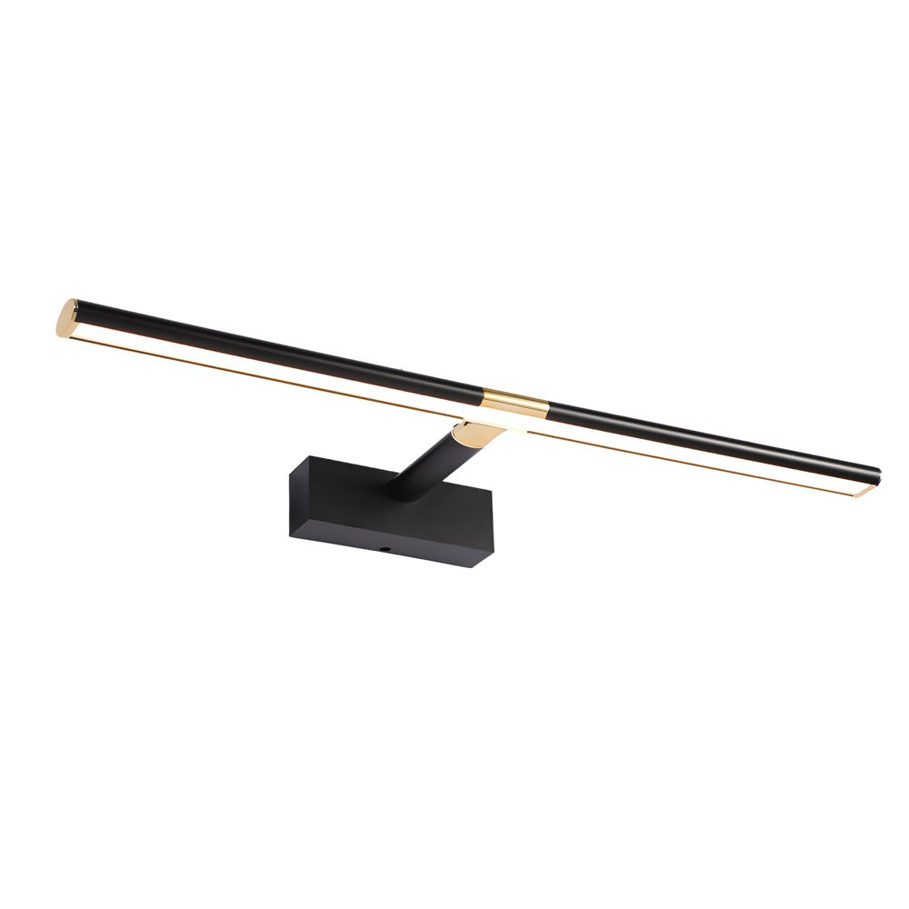 WINDSOR RETRACTABLE LED BATHROOM ILLUMINATOR WITH CUSTOMIZABLE ROD AND SATIN SURFACE