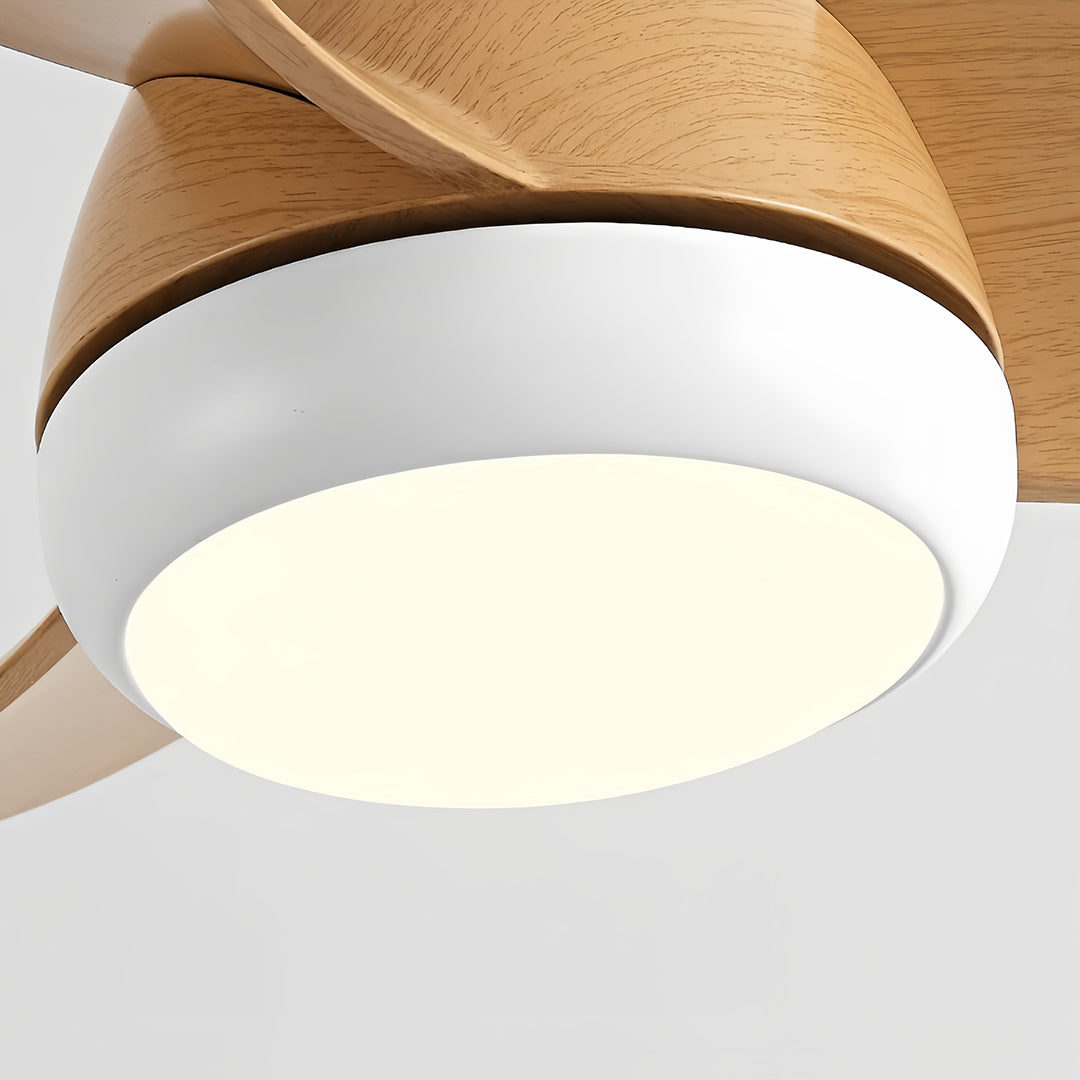 WINDSOR METAL INVERTED CEILING FAN WITH ILLUMINATED SHADE