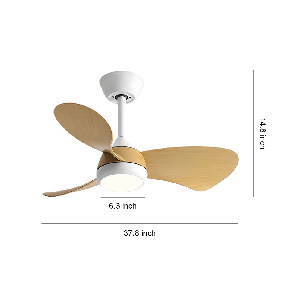 WINDSOR METAL INVERTED CEILING FAN WITH ILLUMINATED SHADE