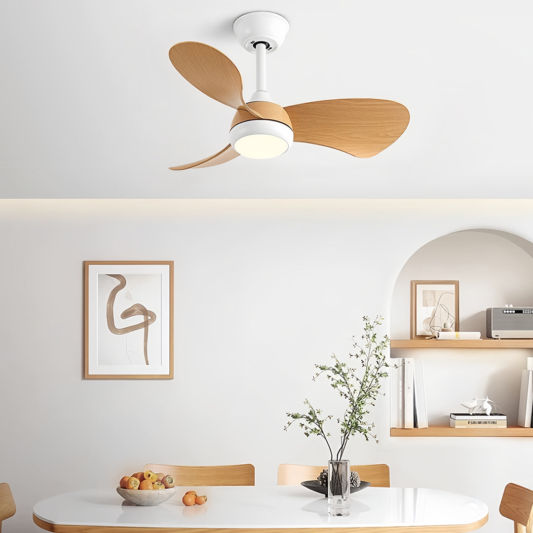 WINDSOR METAL INVERTED CEILING FAN WITH ILLUMINATED SHADE